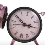 Piggy Metal Decor Table Clock Cute Quirky Home Decoration