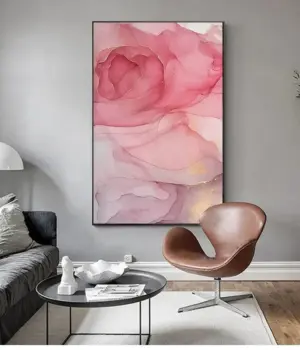 Pink Marble Canvas Art