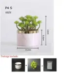 Pink Marble Pattern Pot Decorfaure