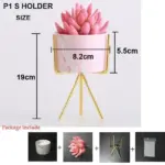 Pink Marble Pattern Pot Decorfaure