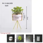 Pink Marble Pattern Pot Decorfaure