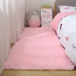 PinkGreyClassicCarpetShaggyRugsforChildrenSoftMatLivingRoom Homeko1
