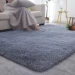 PinkGreyClassicCarpetShaggyRugsforChildrenSoftMatLivingRoom Homeko10