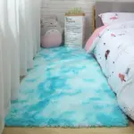 PinkGreyClassicCarpetShaggyRugsforChildrenSoftMatLivingRoom Homeko13