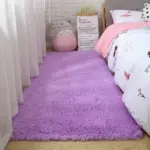 PinkGreyClassicCarpetShaggyRugsforChildrenSoftMatLivingRoom Homeko8