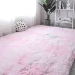 PinkGreyClassicCarpetShaggyRugsforChildrenSoftMatLivingRoom Homeko9