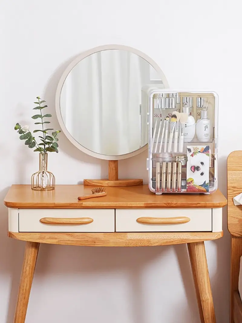 Plastic Extra Large Makeup Storage Cabinet Easy Top Front Open Cosmetic Organizer Box with Drawer for 840b2b75 e8e5 407d b363 83bb8eb416c4