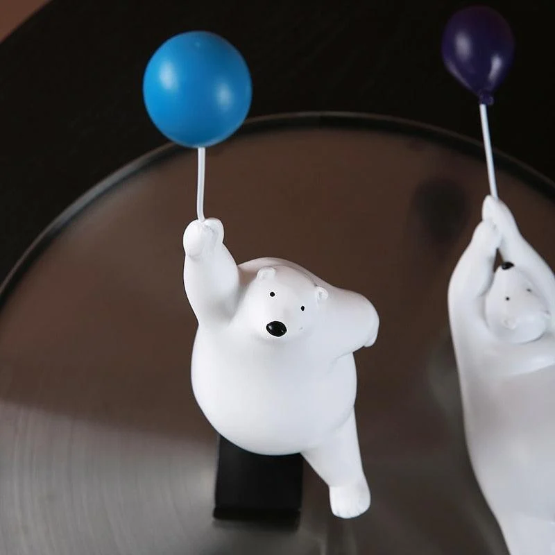 Polar Bear With Flying Balloon - Homeko