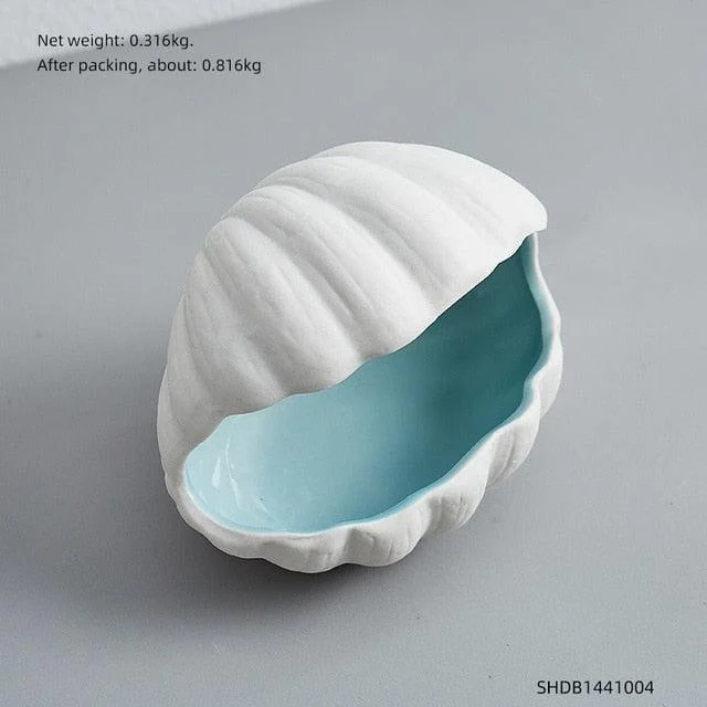 Porcelain Conch Ashtray - Homeko