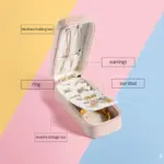 Portable Small Jewelry Travel Storage Box Jewelry Organizer Display Storage Box Button Leather Universal Room Accessories ae94c4e9 8c79 4bef 931d d9140b3ec86f