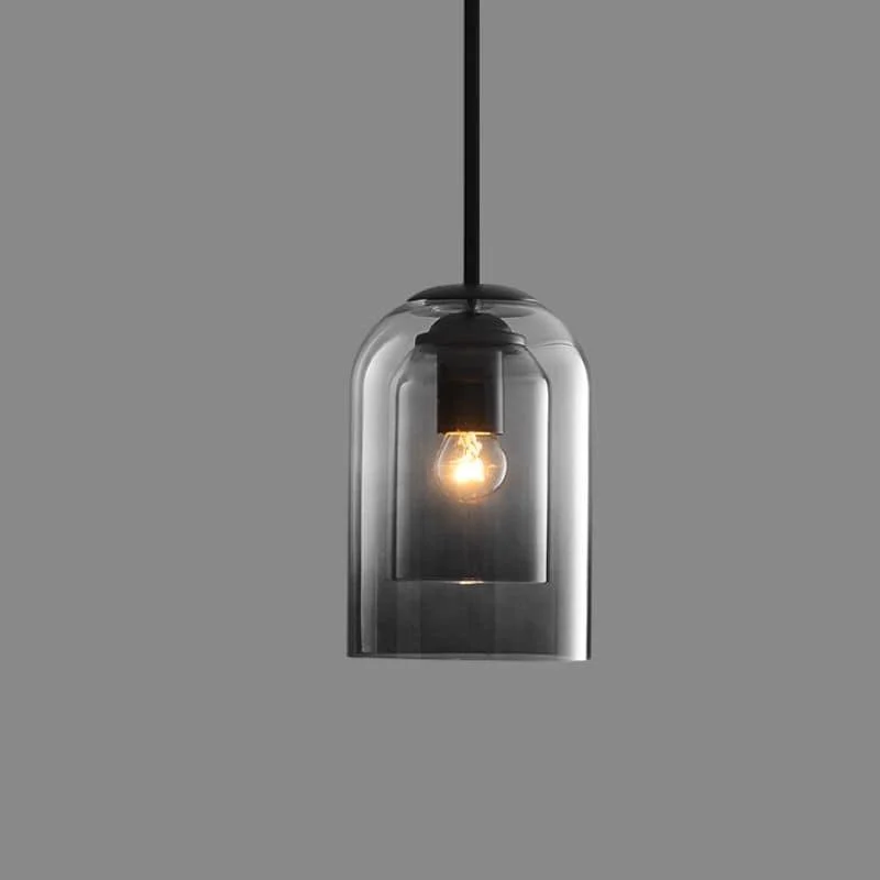 Post Moderndoubleglasshangingpendantlights Smokygraycolor