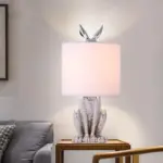 Post Moderne Tafellamp Ontwerp Tafel Licht Gemaskeerd Konijn Bureaulamp Tafel Tops Voor Woonkamer Slaapkamer Naast Lampenkap