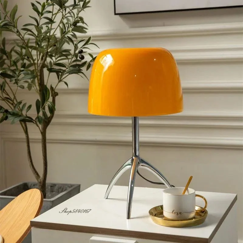 Postmoderne Statief Bureaulamp Italiaanse Designer Art Tafellamp Chroom Koper Metalen Base Home Licht Decor Nordic Slaapkamer 81322e23 3414 4b8c 9b30 0a7a7cc8be57