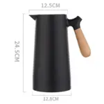 Pots isolants avec manche en bois 1L grande capacit en verre sous vide Style cor en 374e65eb 5580 4caa 8254 72623d348d3c