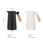 Pots isolants avec manche en bois 1L grande capacit en verre sous vide Style cor en dbdb3749 54d2 47c6 951d f82f598fb614