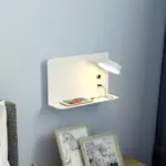 Pragmatism LED Wall Lamp Bedside Shelf USB Phone Charger Modern Bedroom Reading Light Hotel Wall Lights 28e18b9e 1403 4b03 933b c5add90d97bf