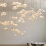 PremiumClearSmokyCloudGreyBlownGlassChandelierLightingHangingLampDecorative-Homeko5 PremiumClearSmokyCloudGreyBlownGlassChandelierLightingHangingLampDecorative Homeko5