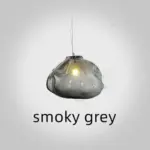 PremiumClearSmokyCloudGreyBlownGlassChandelierLightingHangingLampDecorative-Homeko8 PremiumClearSmokyCloudGreyBlownGlassChandelierLightingHangingLampDecorative Homeko8