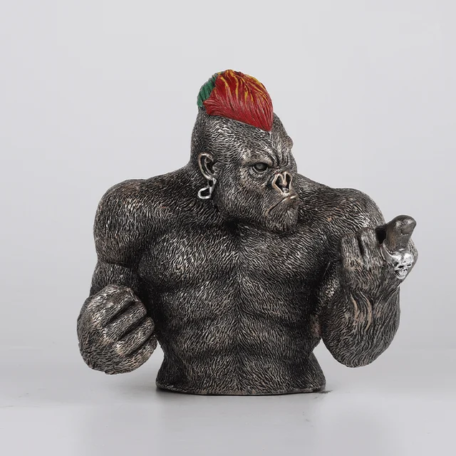 Punk King Kong Figurines - Homeko