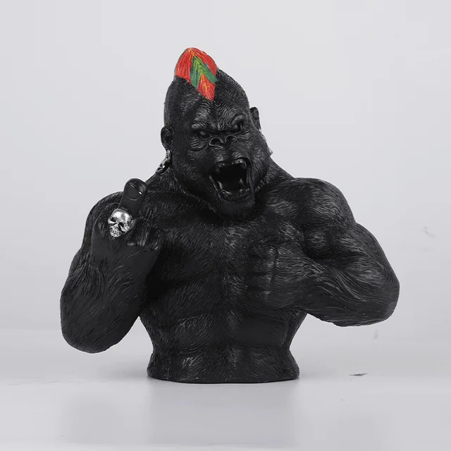 Punk King Kong Figurines - Homeko