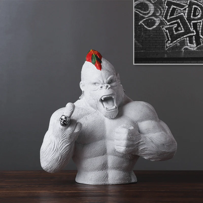 Punk King Kong Figurines - Homeko