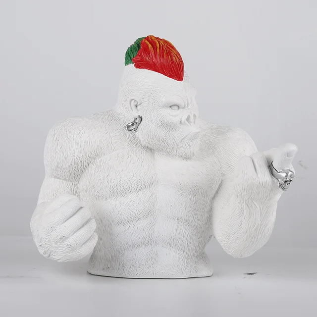 Punk King Kong Figurines - Homeko