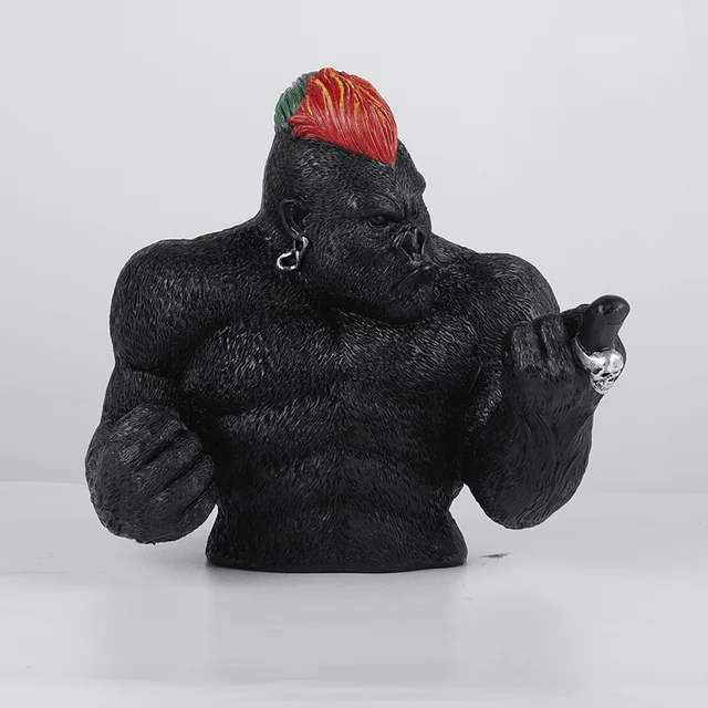 Punk King Kong Figurines - Homeko