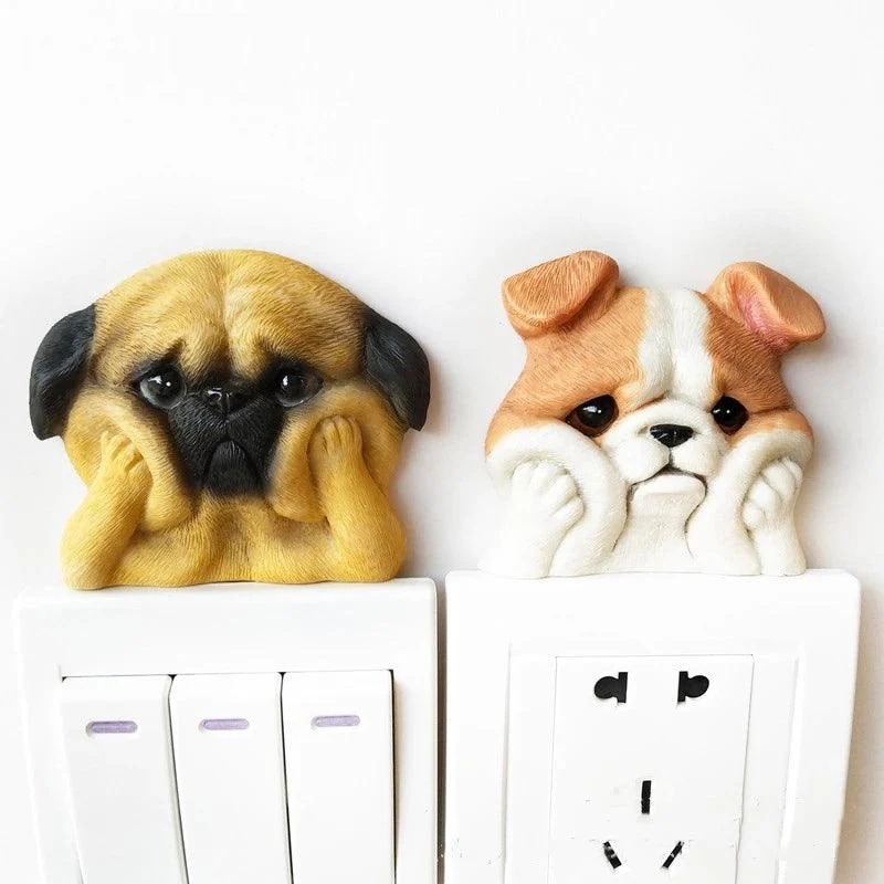 Puppy Switch 3D Decor - Homeko