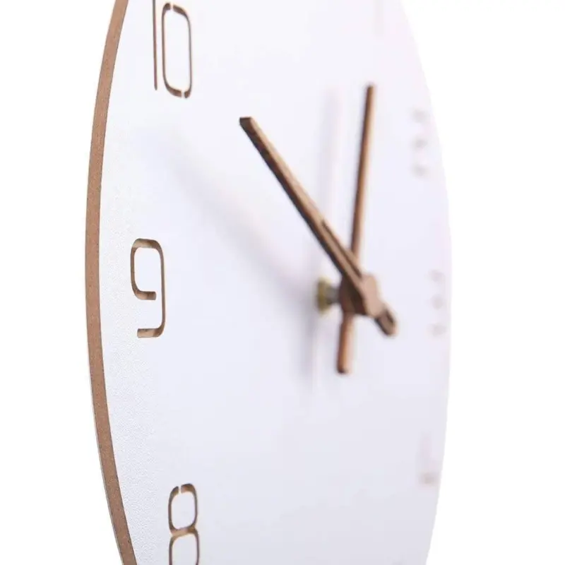Pure White Simple Wall Clock Minimalist and Stylish Home Decor