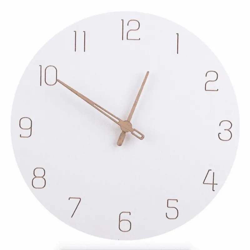 Pure-White-Simple-Wall-Clock-Minimalist-and-Stylish-Home-Decor-17 Pure White Simple Wall Clock Minimalist and Stylish Home Decor