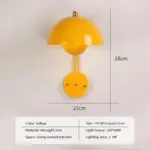 QWzrNieuwe Nederlandse Ontwerper Led Bloem Knop Wandlamp Home Paddestoel Schansen Macaron Schakelaar Nachtlampje Slaapkamer Verlichting Decor