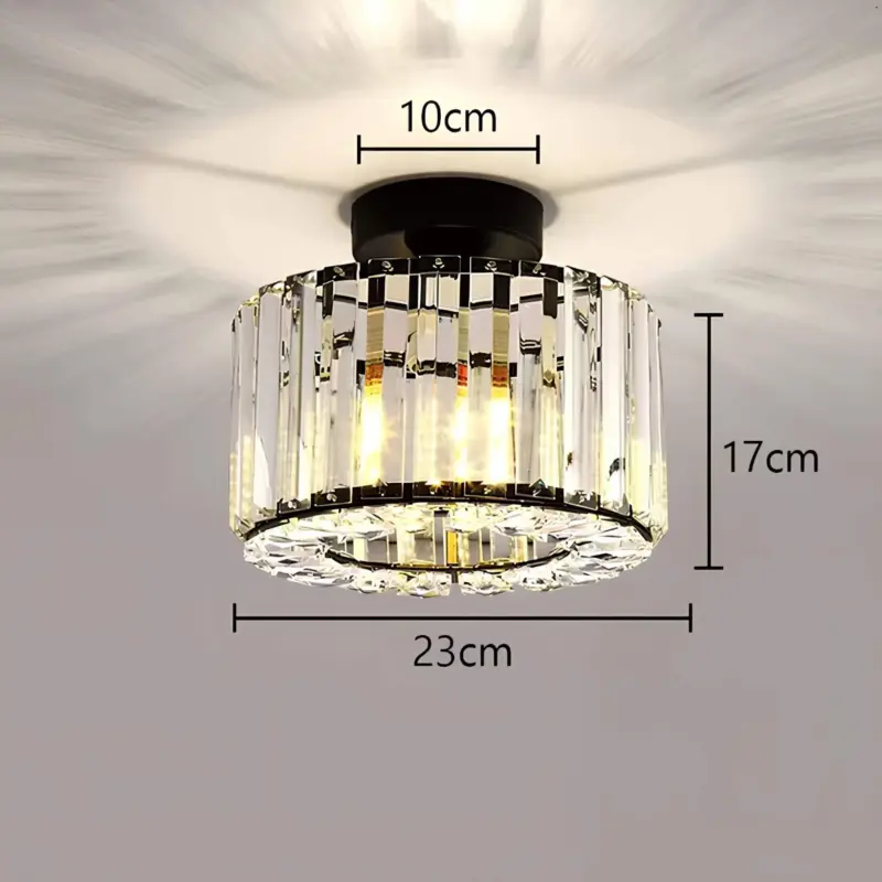RadiantCrystal LuxurioseKristallDeckenleuchte5