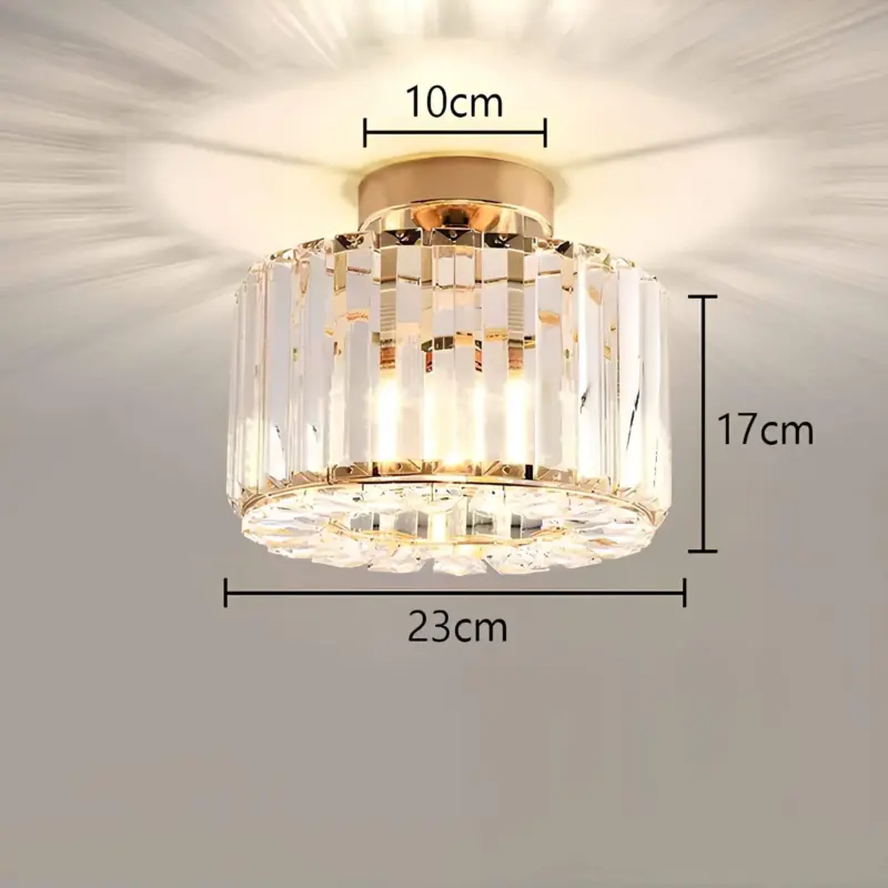 RadiantCrystal LuxurioseKristallDeckenleuchte6