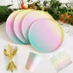 RainbowPaperTableware-Homeko5 RainbowPaperTableware Homeko5