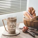 Rattan Woven Water Cup Cover Glass Anti scald Cover Holder With Handle Protection Bottle Covers Insulation 833d094b 4a7e 4cf9 88a4 0f5dc431a843