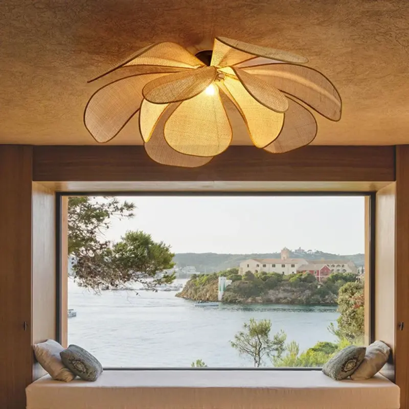 RattanPetalRusticLampShadePendantLight 7 a6dd4802 88b6 4a03 9a70 af44b0aaa528
