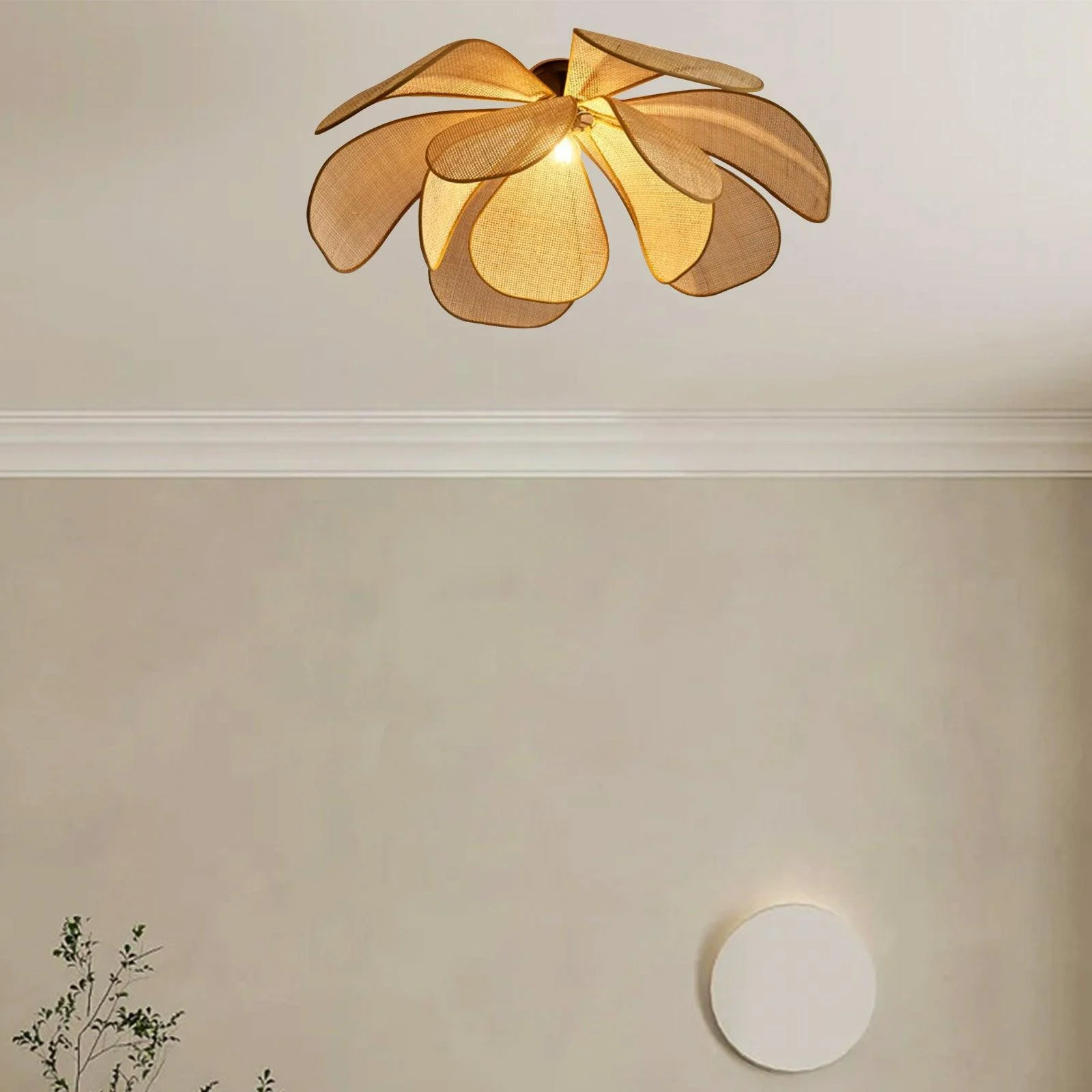 Rattanpetalrusticlamp 6