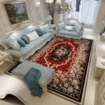 RedBlueBaroqueEuropeCarpetThickenedLivingRoomRugsLargeDecor-Homeko4 RedBlueBaroqueEuropeCarpetThickenedLivingRoomRugsLargeDecor Homeko4