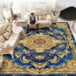RedBlueBaroqueEuropeCarpetThickenedLivingRoomRugsLargeDecor-Homeko5 RedBlueBaroqueEuropeCarpetThickenedLivingRoomRugsLargeDecor Homeko5