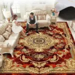 RedBlueBaroqueEuropeCarpetThickenedLivingRoomRugsLargeDecor-Homeko6 RedBlueBaroqueEuropeCarpetThickenedLivingRoomRugsLargeDecor Homeko6