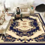 RedBlueBaroqueEuropeCarpetThickenedLivingRoomRugsLargeDecor-Homeko9 RedBlueBaroqueEuropeCarpetThickenedLivingRoomRugsLargeDecor Homeko9