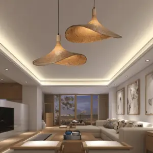Reed Pendant Lamp for a Rustic Look