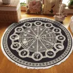RelaxBohoTasselEuropeanRoundRugsLivingRoomCarpetsDecorationMachineWashable Homeko9
