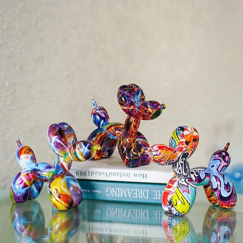 UrbanPup - Graffiti Balloon Dog Figures - ISTANBULLU LTD