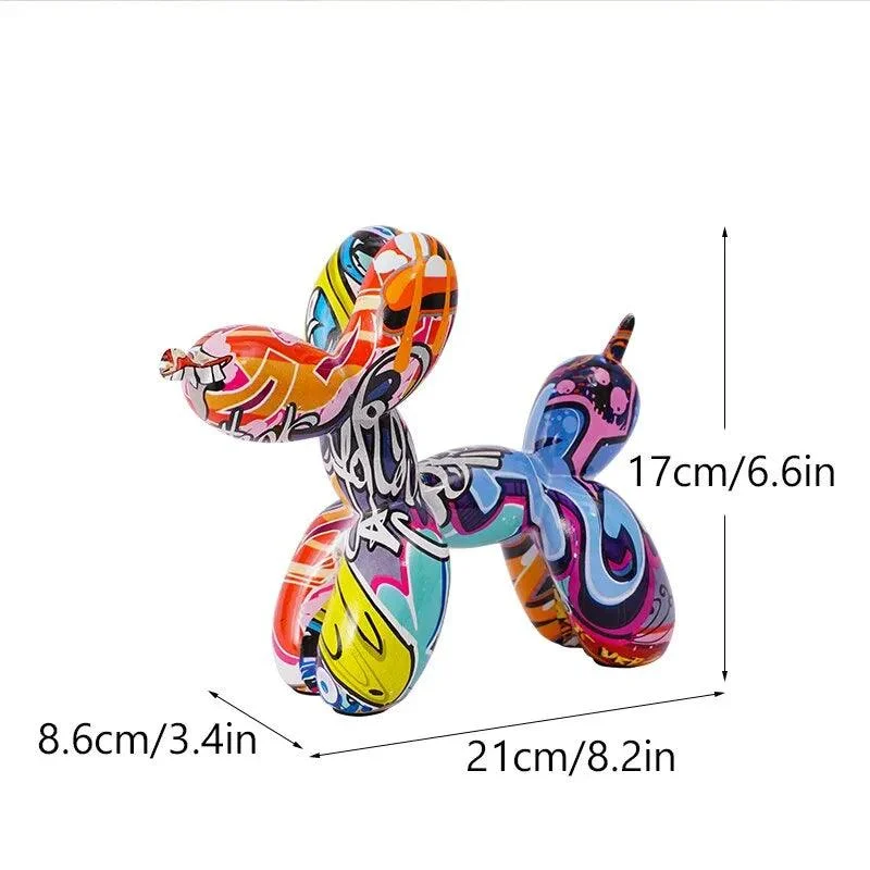 UrbanPup - Graffiti Balloon Dog Figures - ISTANBULLU LTD