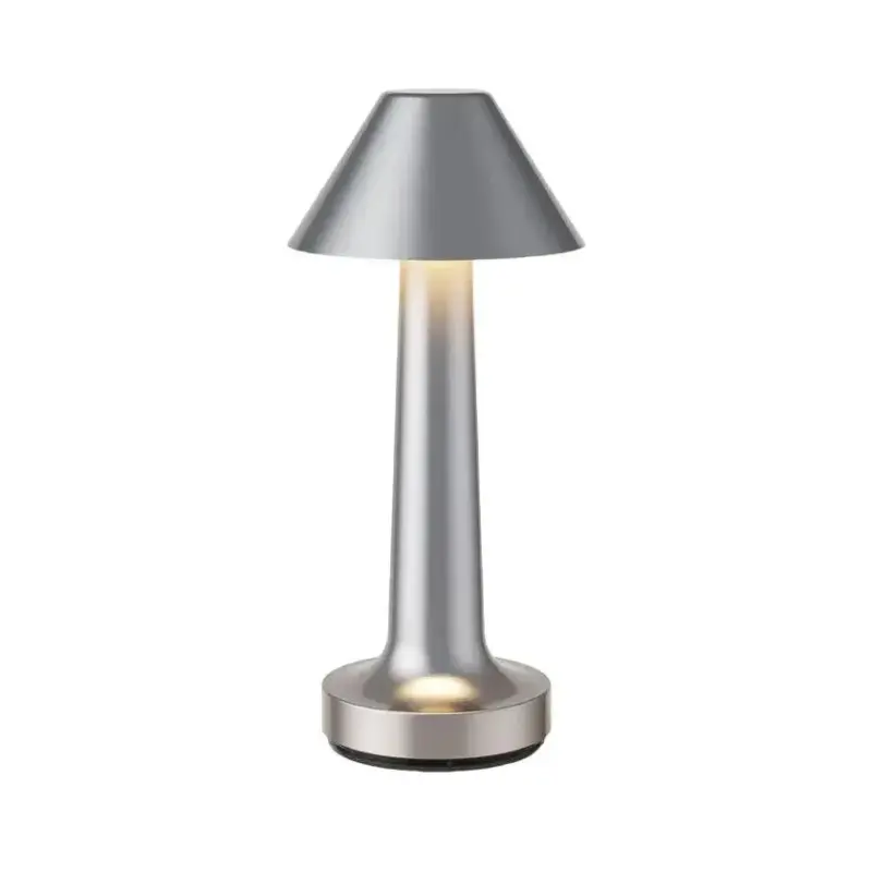 RestaurantBarTableLamp Cone Silver