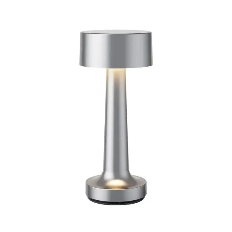 RestaurantBarTableLamp Cylinder Silver