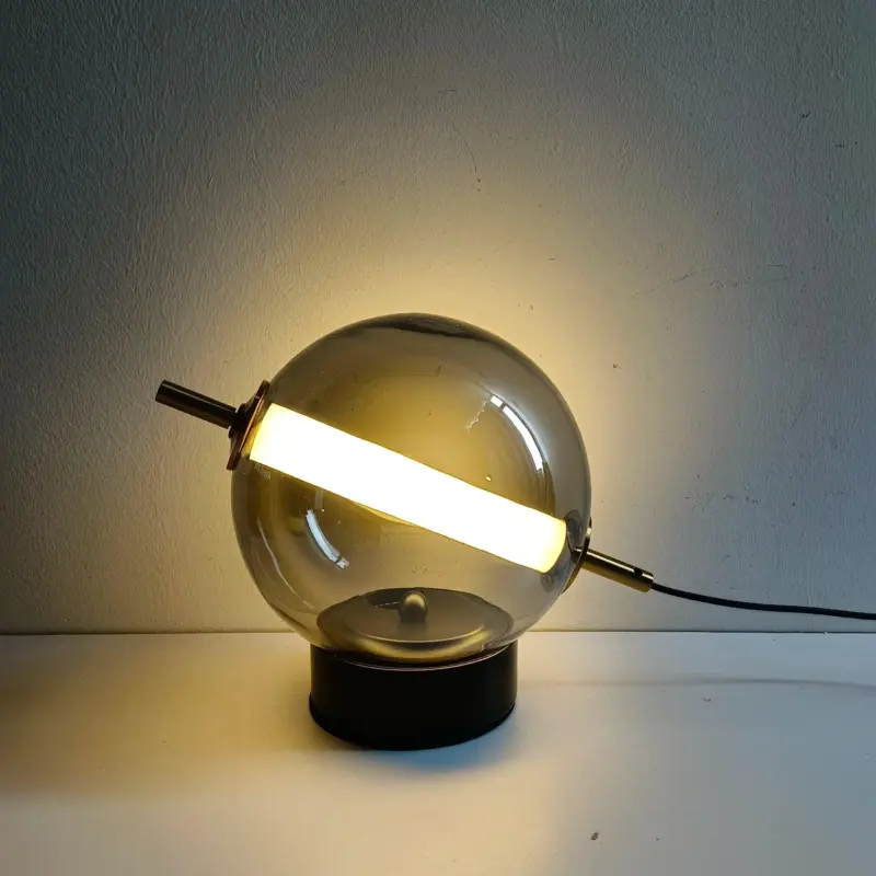 Retro Glazen Tafellamp Home Decor Ronde Bal Glazen Bureaulamp Voor Restaurant Studie Woonkamer Lamp Achtergrond Bedlampje 0972b010 0d4a 44fa bfd6 c1a5c68ceeca