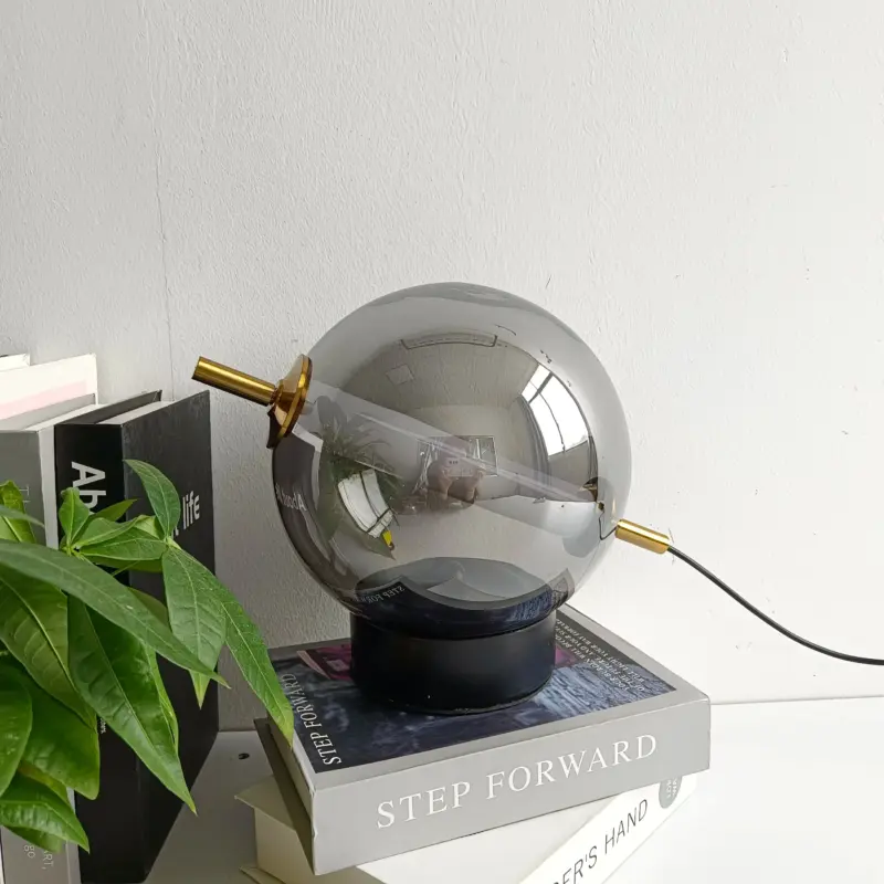 Retro Glazen Tafellamp Home Decor Ronde Bal Glazen Bureaulamp Voor Restaurant Studie Woonkamer Lamp Achtergrond Bedlampje 5c461d5e 1b57 493e 8928 dd8301091d5f