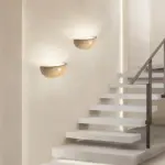 Retro Led Halfrond Natuursteen Kunst Wandlamp Gele Travertijn Schans Slaapkamer Bed Decoratie Gang Verlichtingsarmaturen e3e13279 80bb 4b3e b5f6 4b7df4bf2bd6